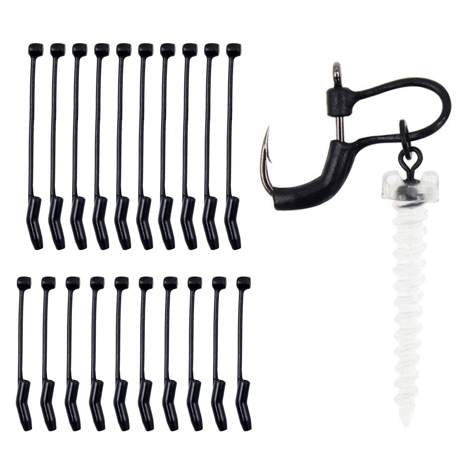 10 Pieces Fishing D Rig Aligner Kickers Carp Fishing Tackle Line Aligner Anti Sleeve Supplies for Hair Ronnie Rigs Tool