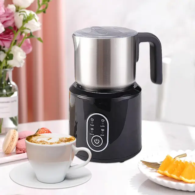 Electric Automatic Coffee Frother Milk Heater Milk Frother Hot Chocolate  Foamer Machine - AliExpress