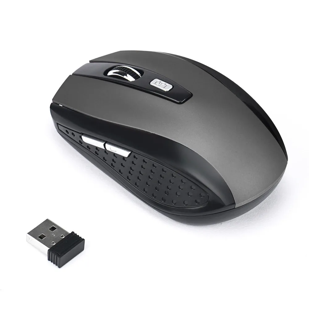2.4Ghz Mini Wireless USB Optical Gaming Mouse Mice For PC Laptop Computer Black 