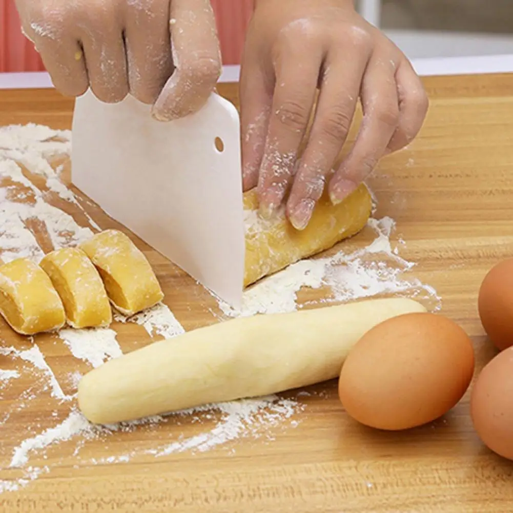 Details about   White Pastry Dough Cutter cake Tools Scraper Flexible Safe Plastic Kitchen ^ cy 