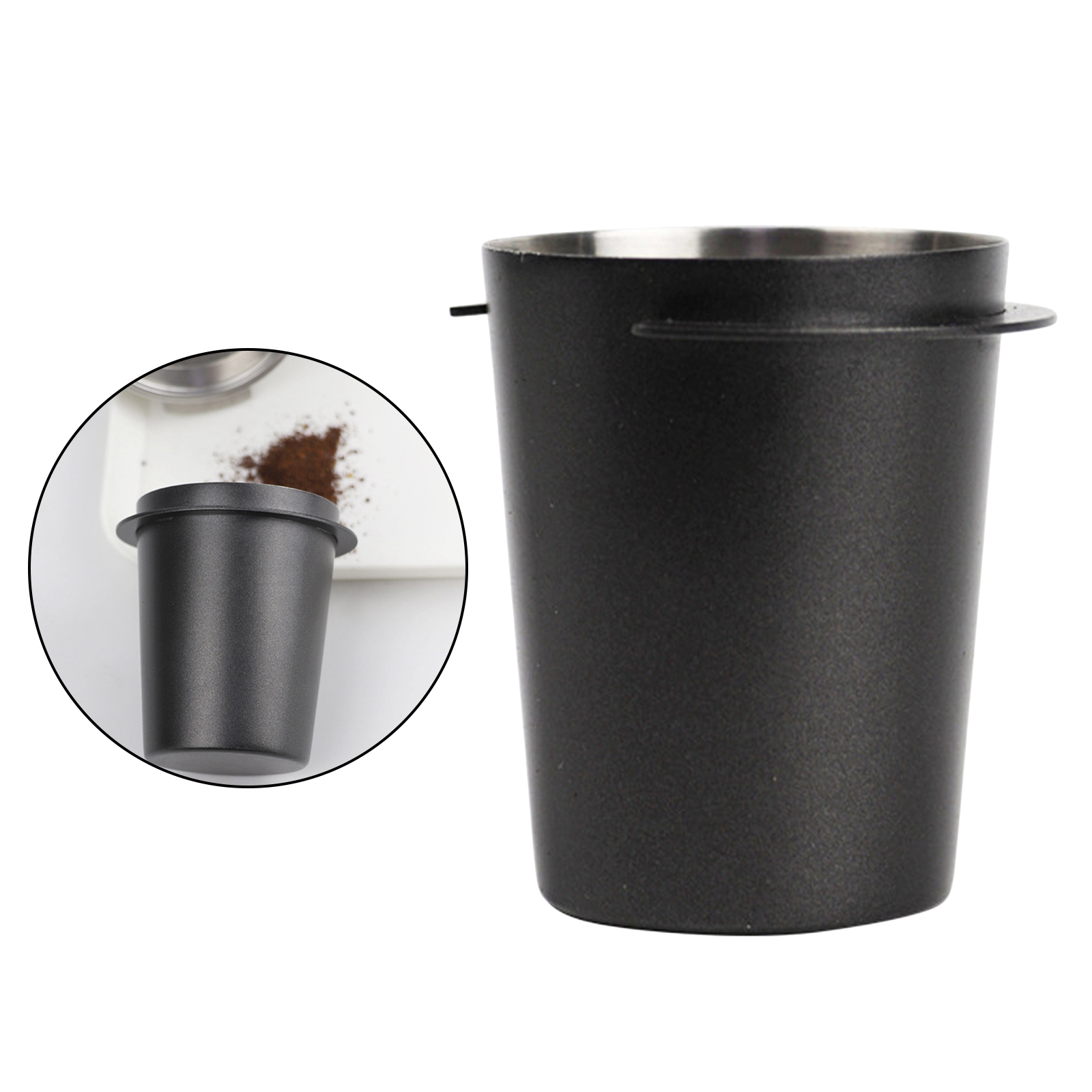 Stainless Steel Coffee Dosing Cup Powder Feeder Fit For Espresso Machine