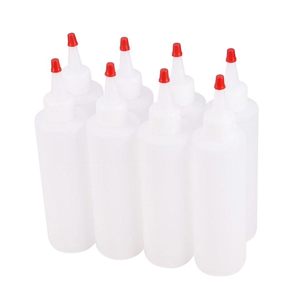 Set of 8 Empty Plastic  Bottle Smoke Oil Bottle Liquid Pressing