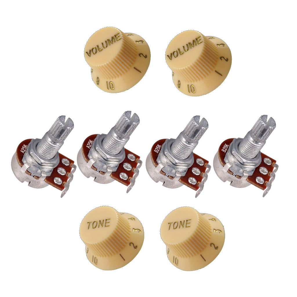 25k Volume &  Potentiometer with Volume Controls for Guitars