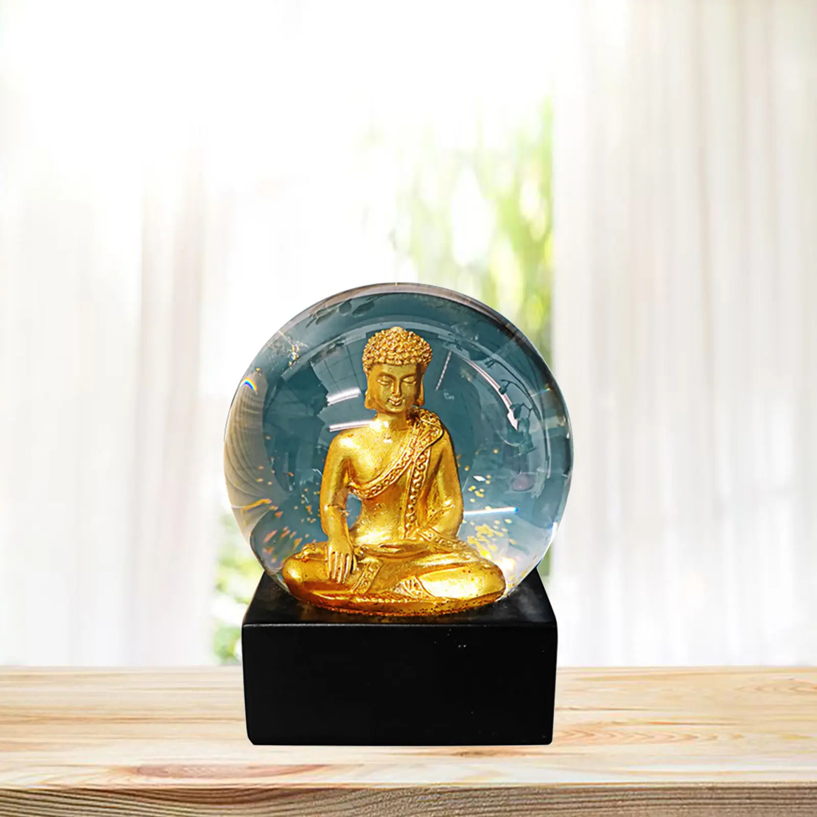 Seated Buddha Statue Buddhism Thai Meditating Home and Garden Decorative Sculpture Collectibles Figurines
