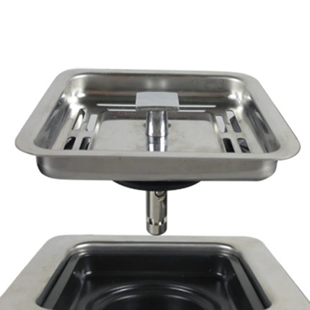 1pc 114x114mm Square Garbage Disposer Drain Kitchen Sink Strainer Adapter