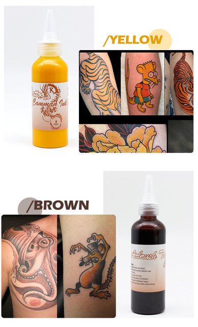 Airbrush Temporary Tattoo Ink Facial ink Plant Pigments For Spray Pen  Chameleon Body Paint Tattoo Airbrush Tint 30ml /100ml - AliExpress