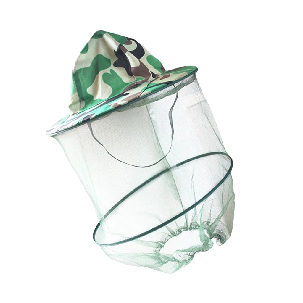 Mosquito Head Net Hat Sun Hat with Net Mesh Mask Protection from Insect Bee for Fishing Beekeeping