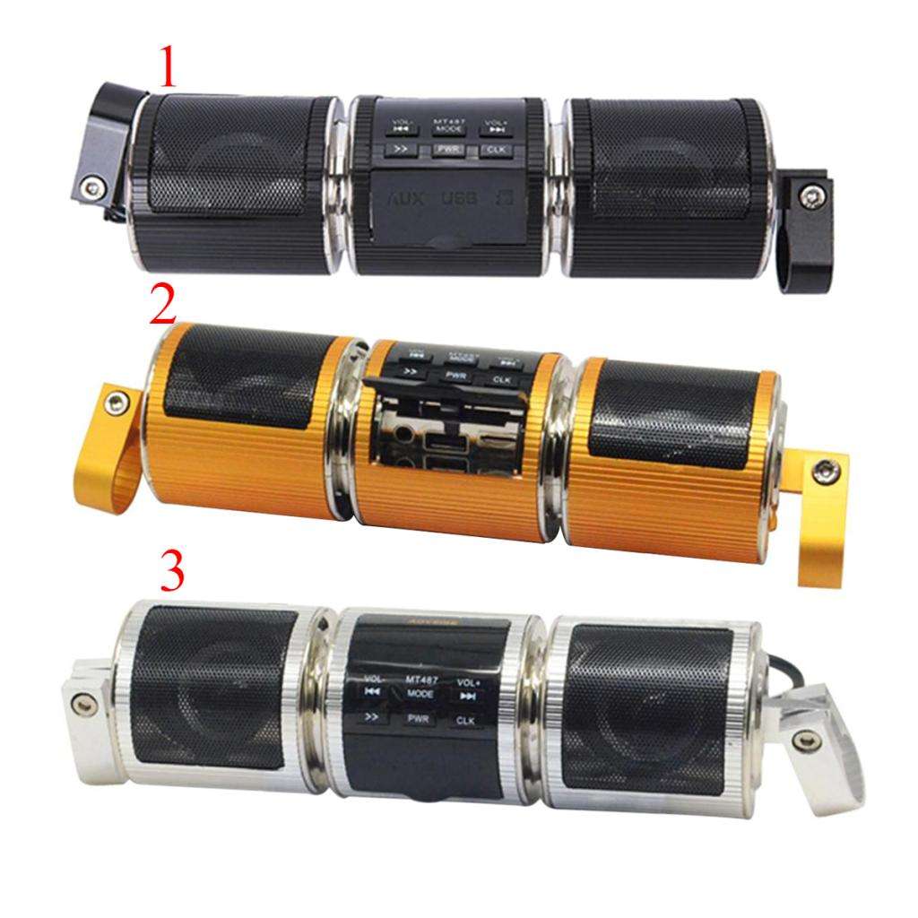 Motorcycle AudioSound System Bluetooth MP3 FM Radio Stereo Speaker Universal