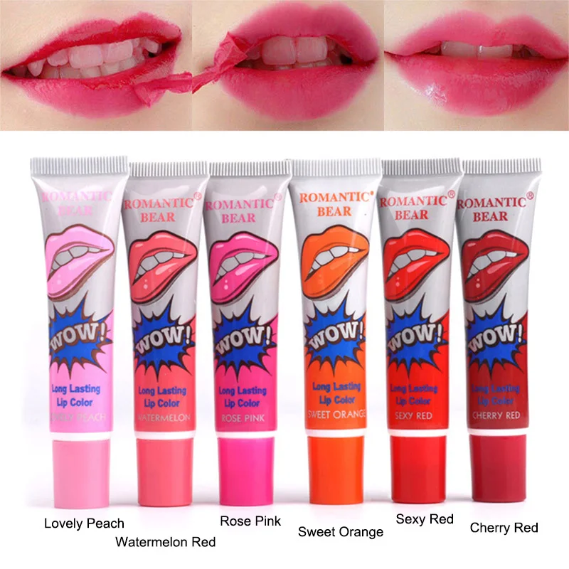 Romantic Peel Off Lipstick Tearing Type Lip Gloss Film Magic Long Lasting Lip Tattoo Makeup Lip Tint Wholesale