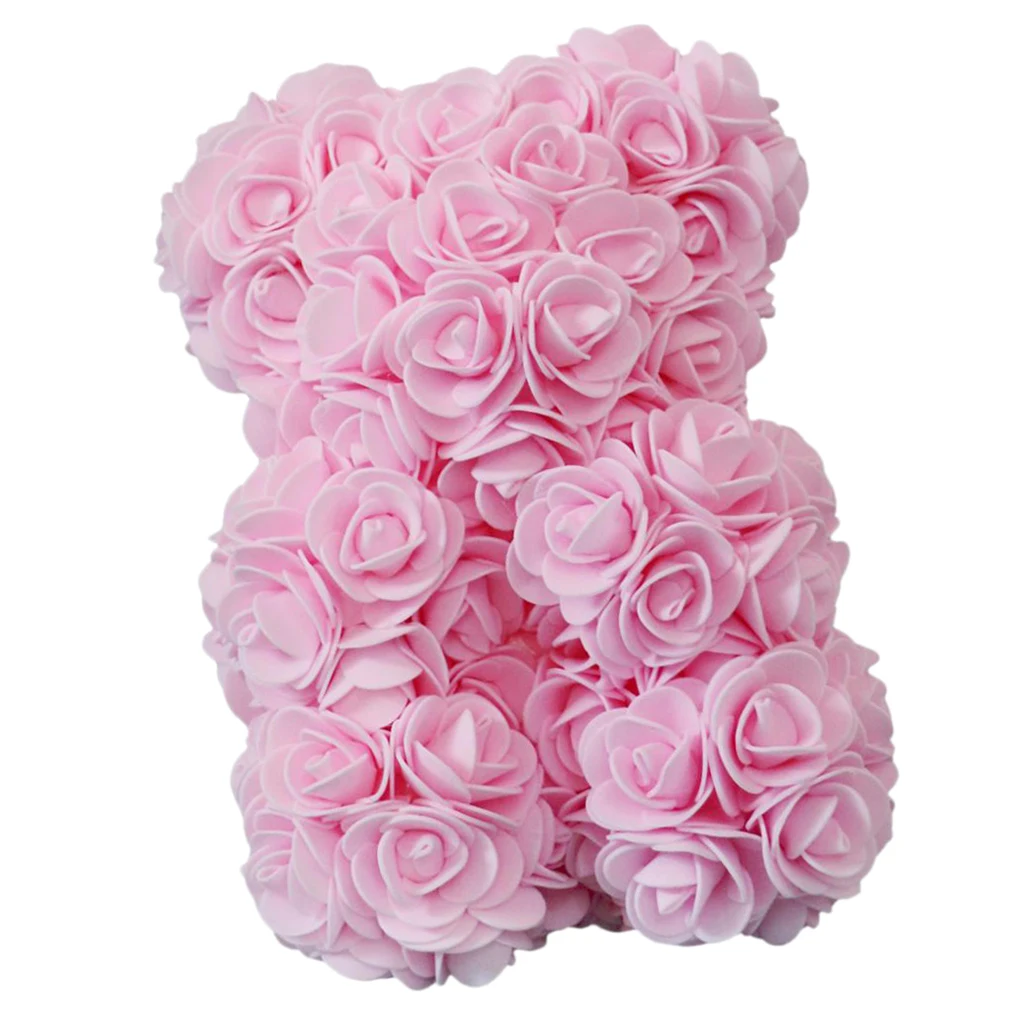 Rose Bear Flower Teddy Gifts for Girlfriend Lover Wedding Birthday