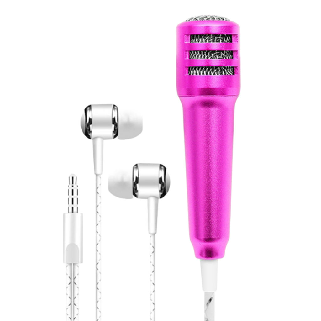 3.5mm Mini Microphone Mic Video Earphones Phone Laptop Voice Recording