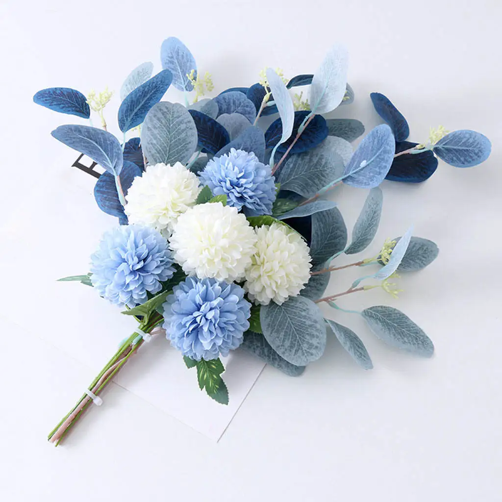 Flower Bouquet Srapbook Decor Fake Flowers Benchmark Bouquets Decoration for Home Wedding Party Table