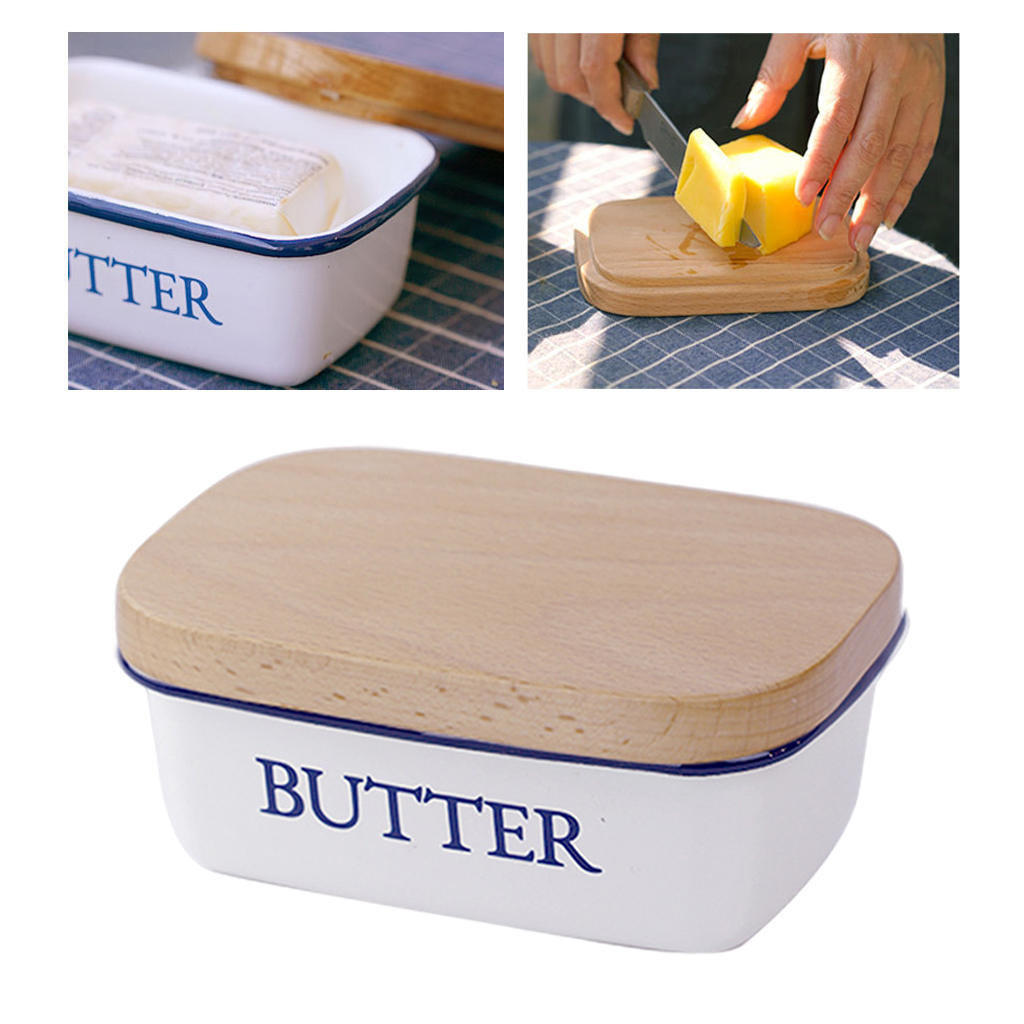 Butter Dish Preservation Flanging Design Multifunctional Butter Container for Countertop Home Kitchen Daily Use Refrigerator