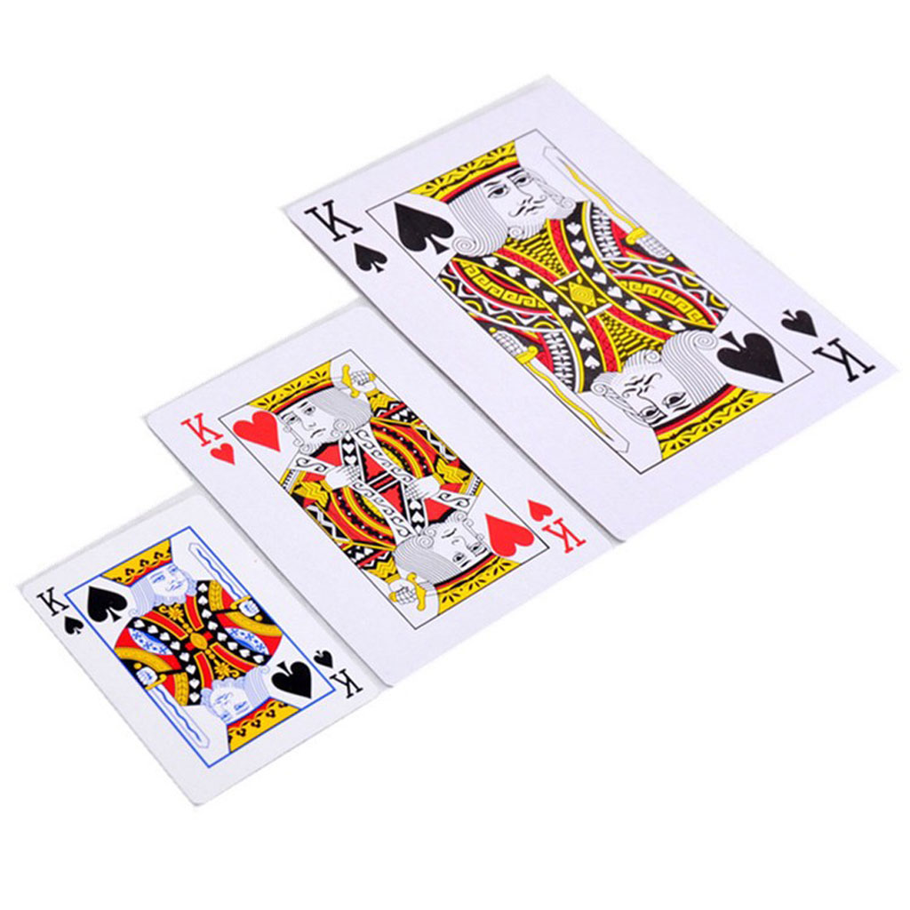 High Quality Twofold Giant Playing Cards Magic Party Game School Full Cards Red Fun Pub Club Family Party Deck Gift Table Games
