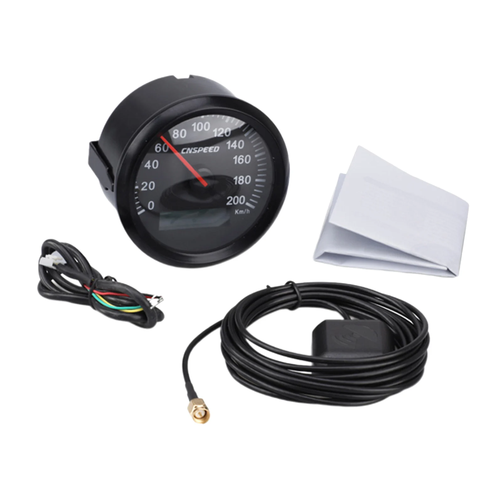 85mm GPS Speedometer Speed Gauge 200km/h Speed IP67 Waterproof for Boat Motorcycle Truck w/ 7 Colors Backlight