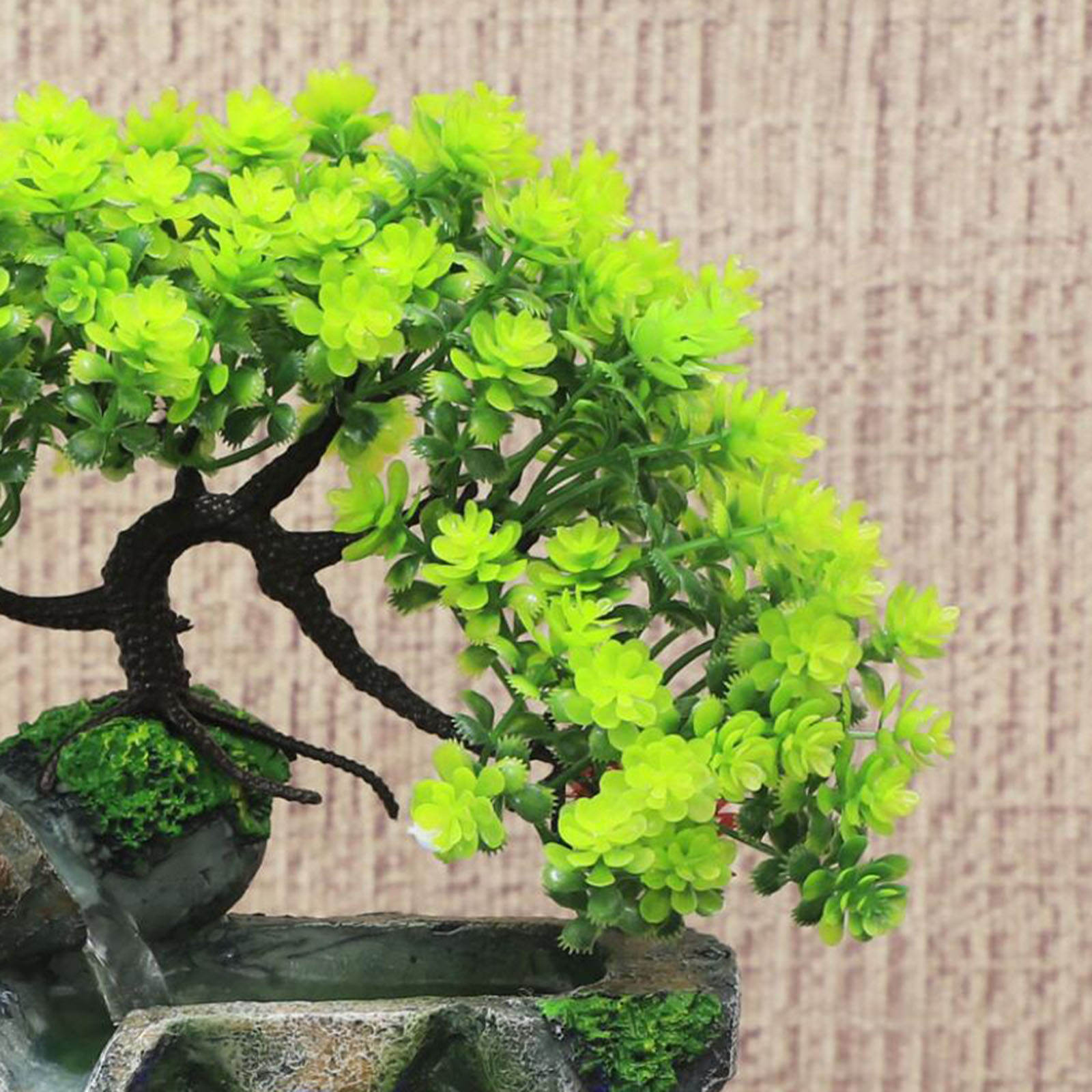 Indoor Tabletop Waterfall Fountain Rockery Bonsai Zen Meditation Relaxation Cascading Water Fountains Ornament