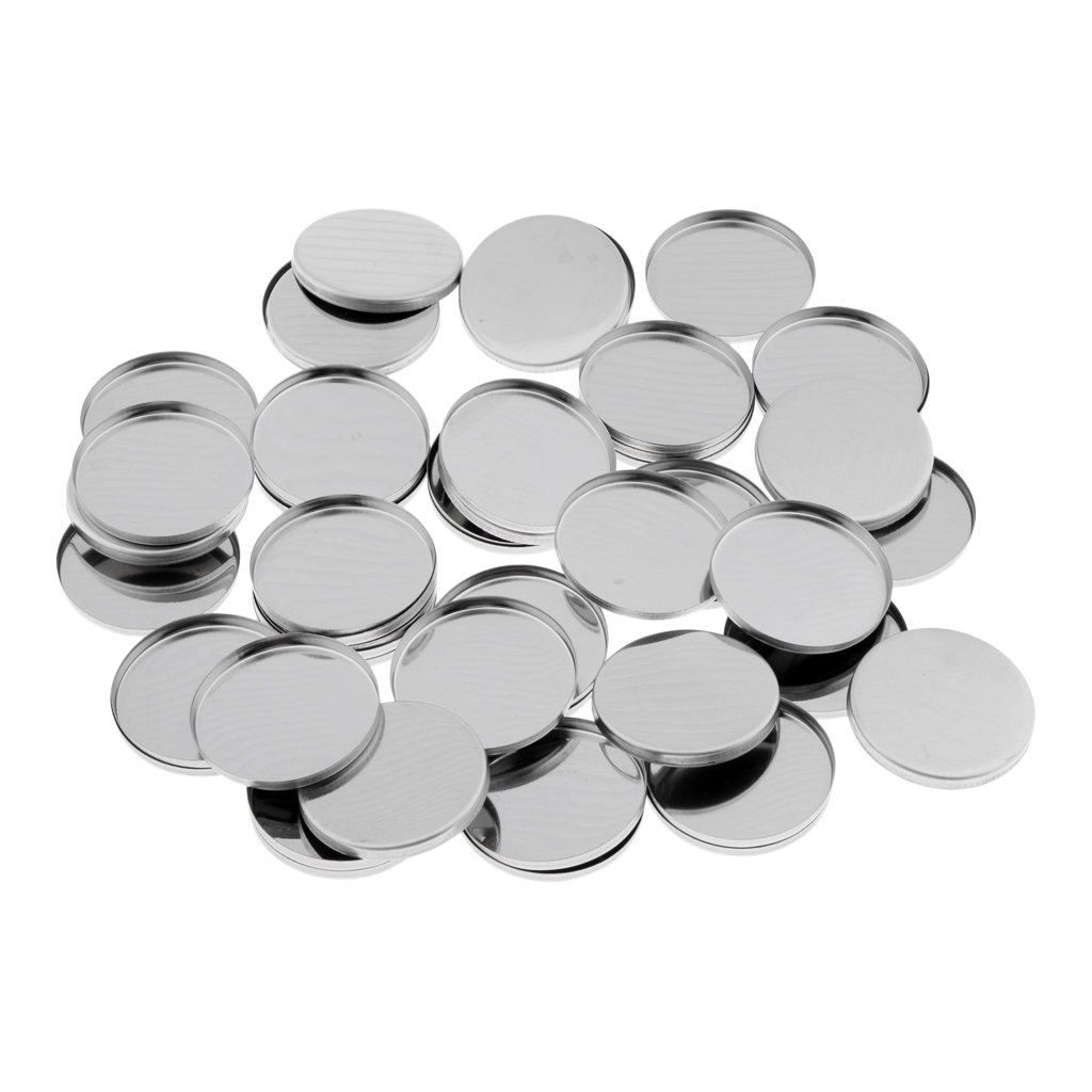 36mm Empty Metal Tin DIY Palette Press Pans For Magnetic Eyeshadow Palettes