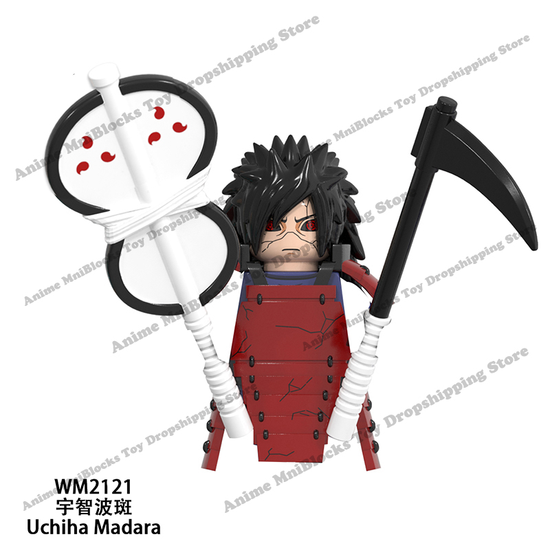 WM6109 Naruto blocks anime Sasuke Kakashi Madara Zetsu Might Guy Rock Lee mini action toy figures Assemble bricks toys kid gifts