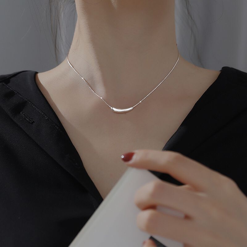 Beliebte funkelnde Auberginen-Halskette aus 925er-Sterlingsilber für Frauen, edler Schmuck, Hochzeit, Party, Geburtstag, Geschenk – Detail 5
