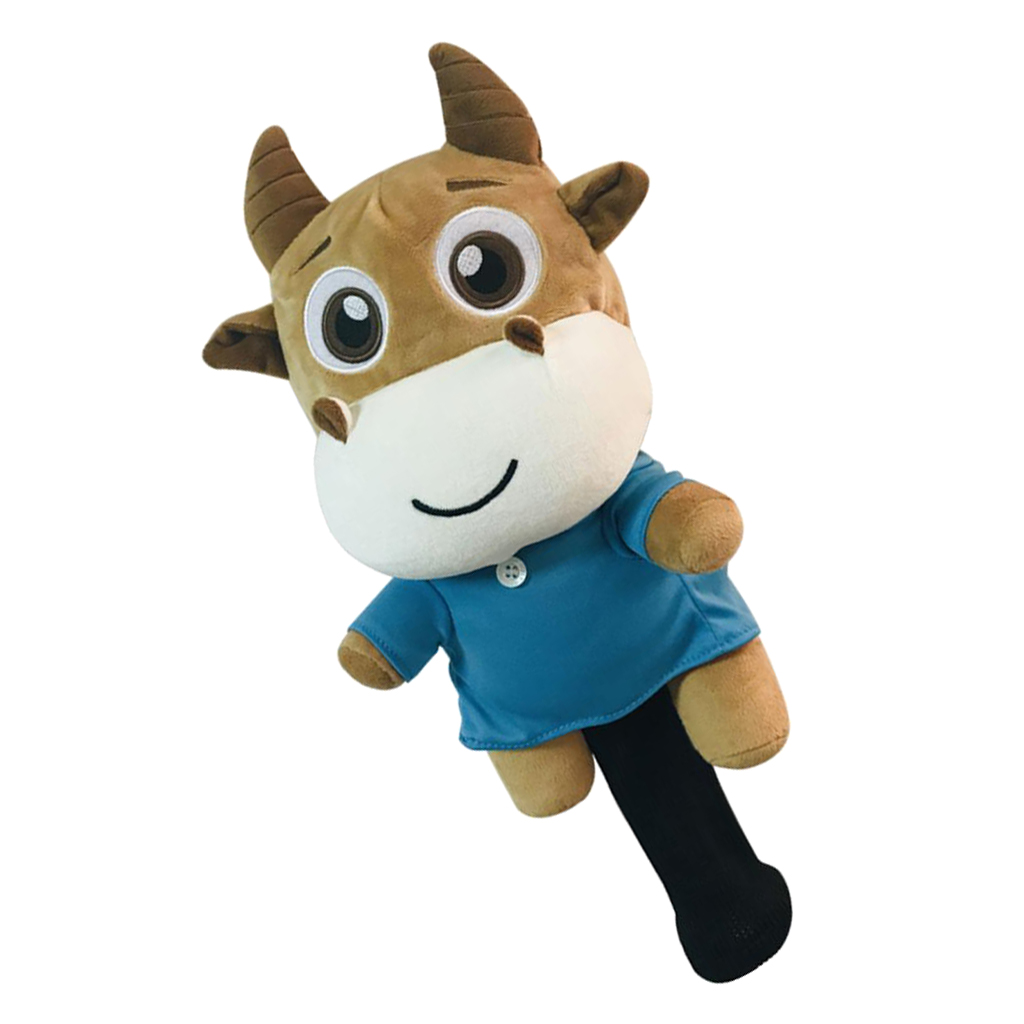 Golf 460cc Driver Wood Head Cover - Novelty Animal Cow Shape Headcover - Christmas Gift