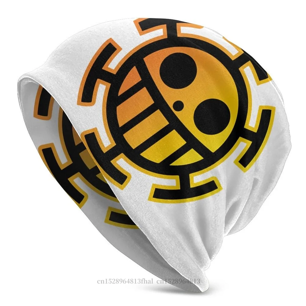 Knitted Hat Trafalgar Law Yellow Outdoor Beanie Caps For Men Women One Piece Luffy Anime Skullies Beanies Ski Caps Bonnet Hats skullies beanie