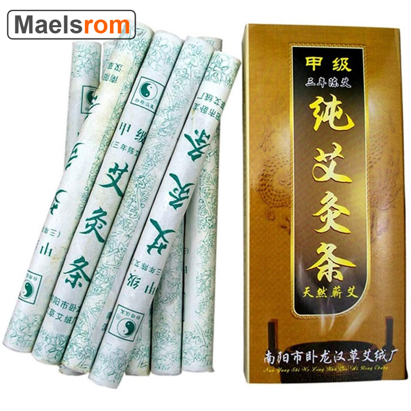 Best of Moxa Sticks Pure Handmade Rolls Chinese Herbal Mugwort Moxibustion Wormwood 5-Years Purity 5:1 Ratio 10 Per Box For Body Massage Reviews & Tips