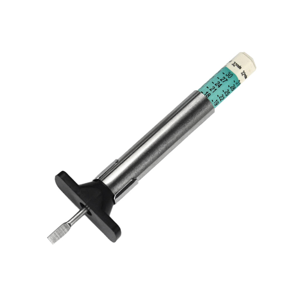 Tire Tread Depth Gauge (Color Coded), Accurate Measurement Tools - Depth Range: 1-25mm, Green