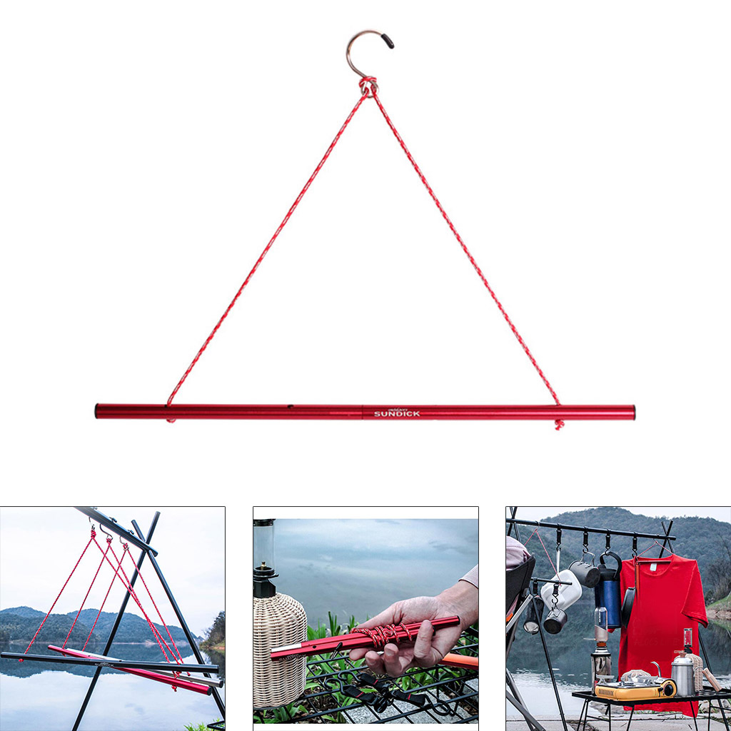 Aluminum Alloy Outdoor Camping Travel Portable Clothes Hanger Hat Socks