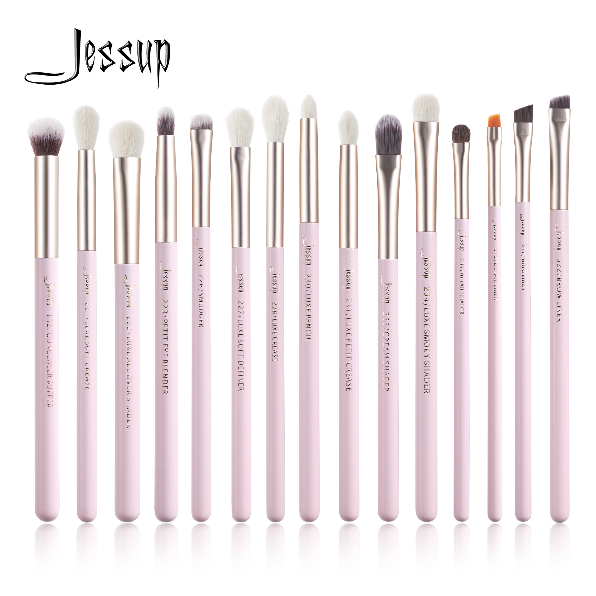 Best of Jessup 15pcs Makeup Brushes Set Professional Eye Makeup Brush Kits Eyeshadow Eyeliner Eyebrow Blending Concealer Brochas T294 Reviews & Tips