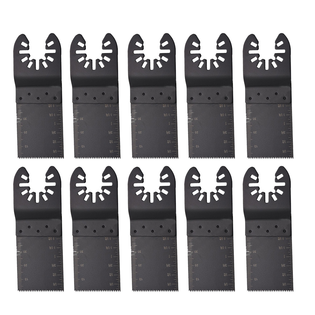 10 Pack Saw Blades 34mm Oscillating Multi Tool Cutter Universal For Nails/Screws