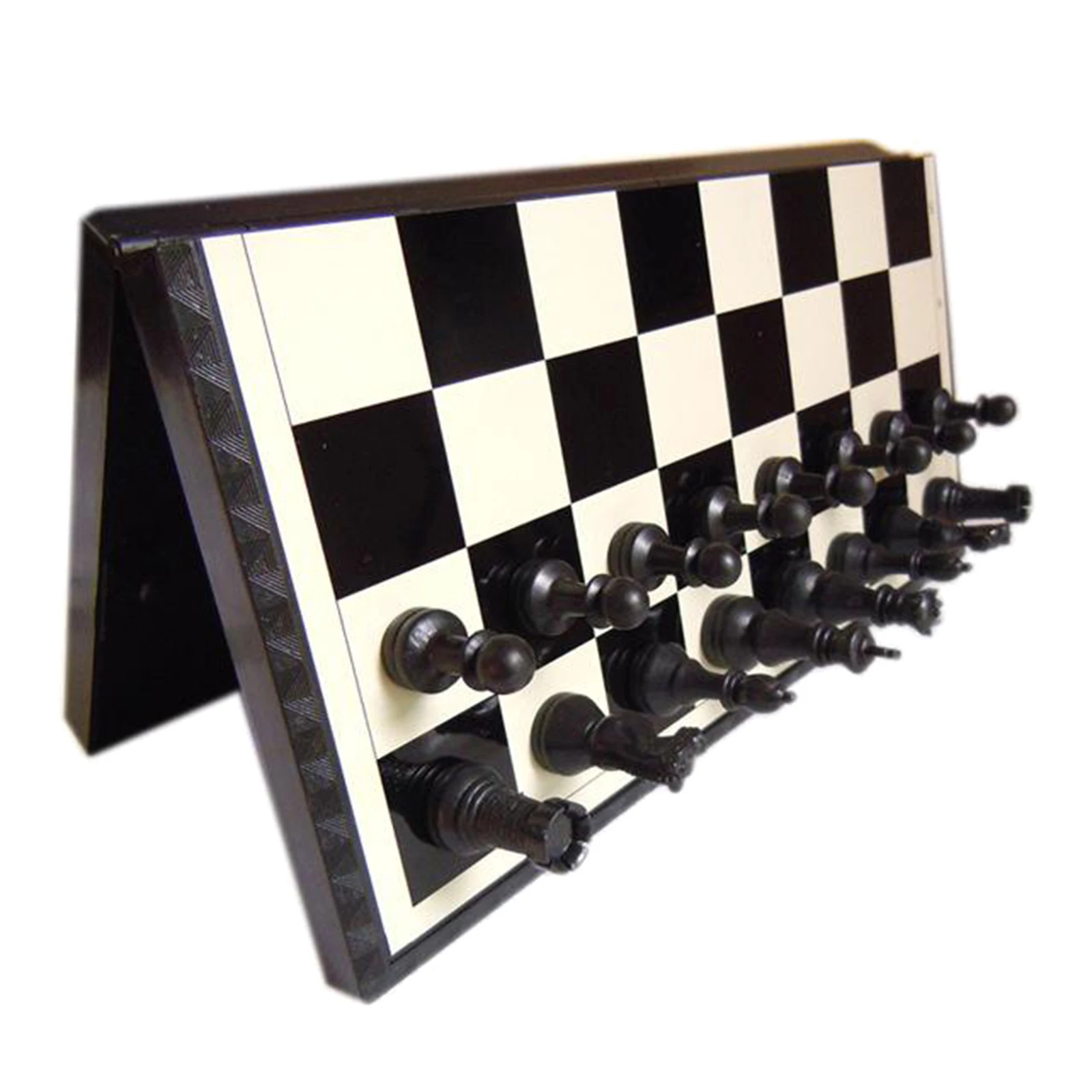 International Chess Magnetic Plastic Chessman & Folding Chessboard Board Game Portable Kid Travel Game Toy