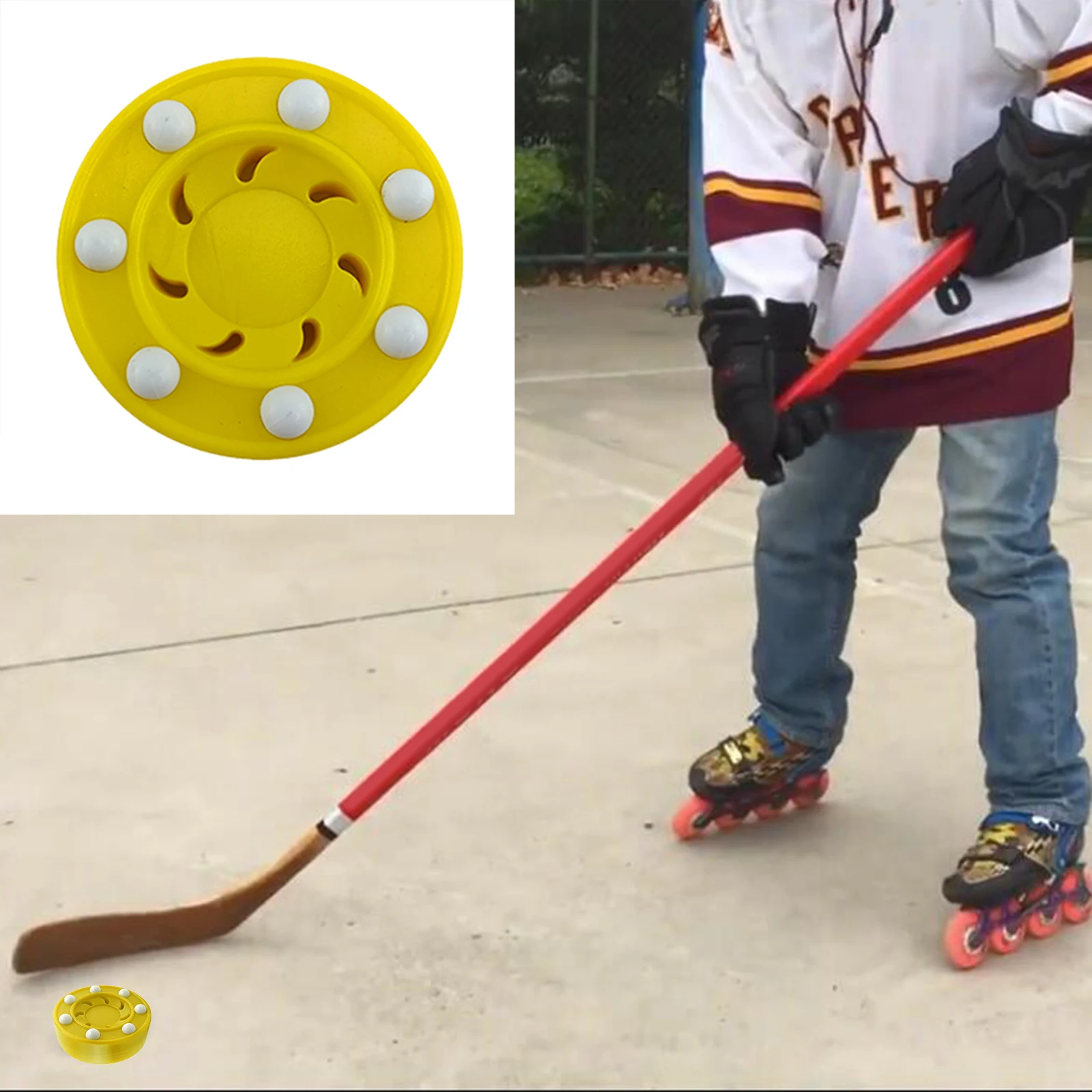 Roller Hockey Puck ABS High-density Street Land Hockey Practice Puck with perfect Balance For Ice Inline Street Hockey Training