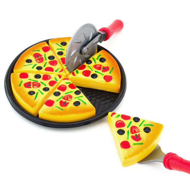 Wooden Pizza Toy Pizza Play Food Set Kids Pizza Set - AliExpress