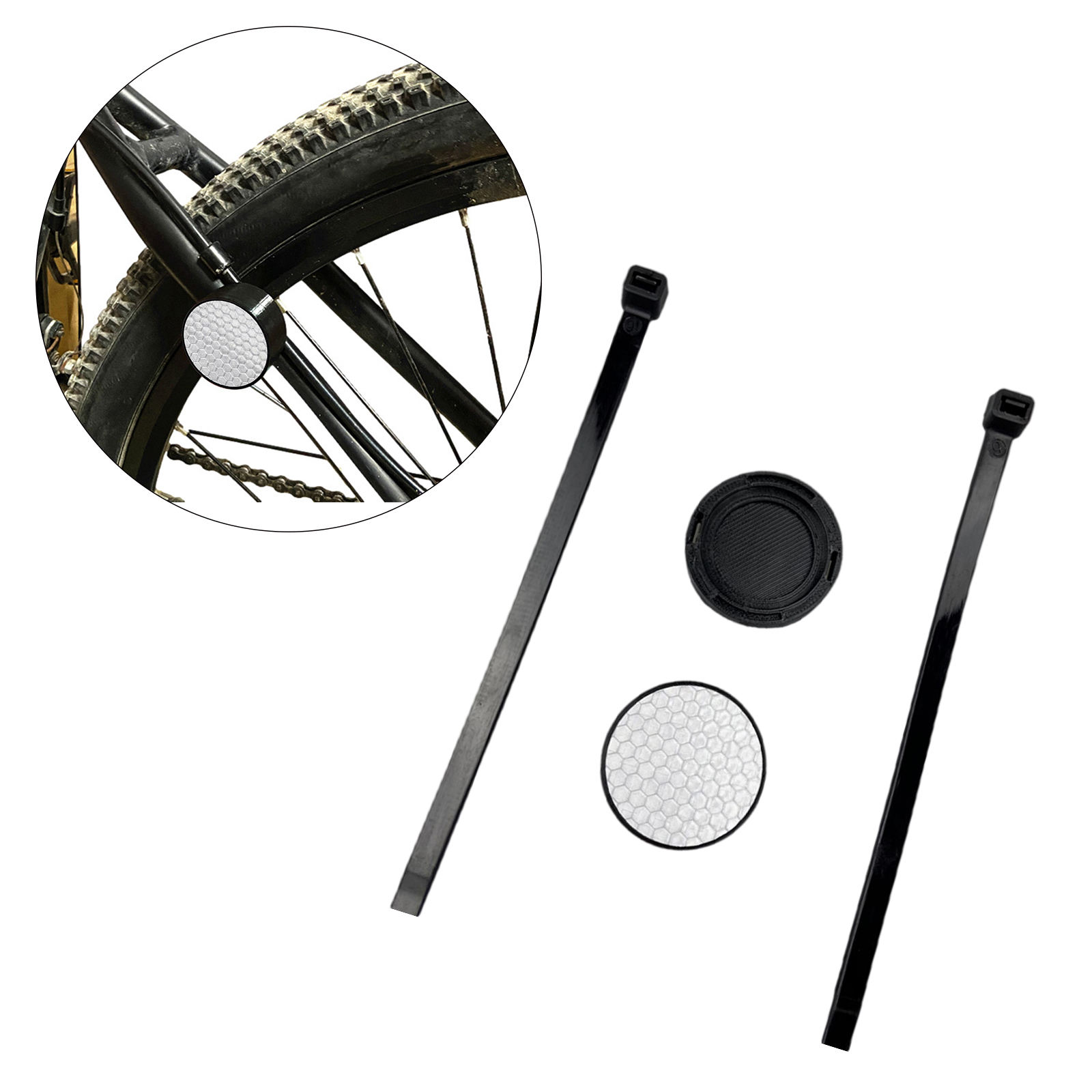 Bike Reflector Compatible Install Hidden Bracket for Holder Mountain Bicycle