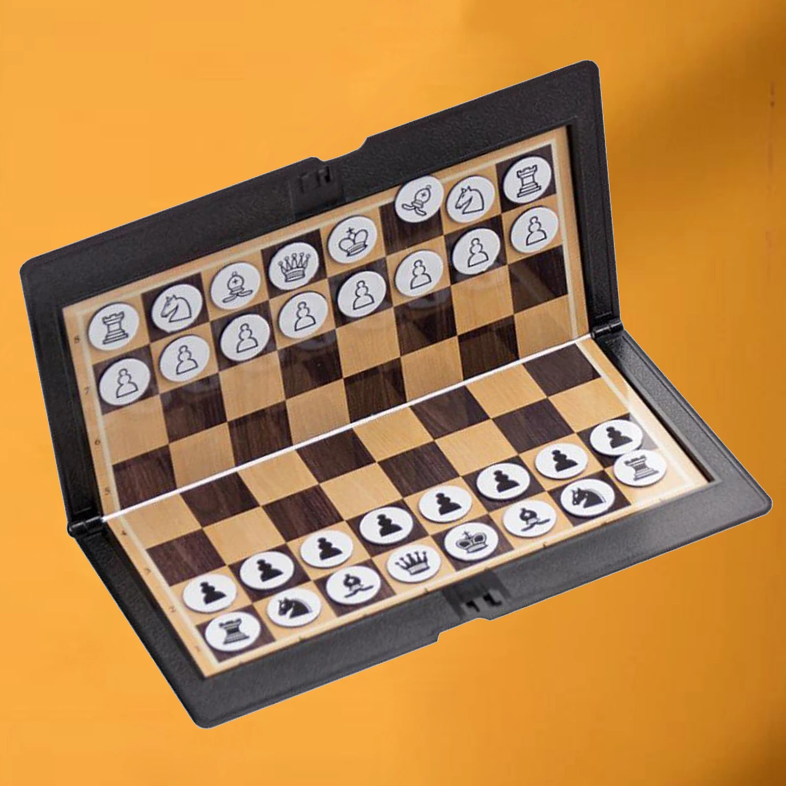 Mini Größe Magnetische Schach Set Tragbaren Brieftasche Schach Brettspiel 