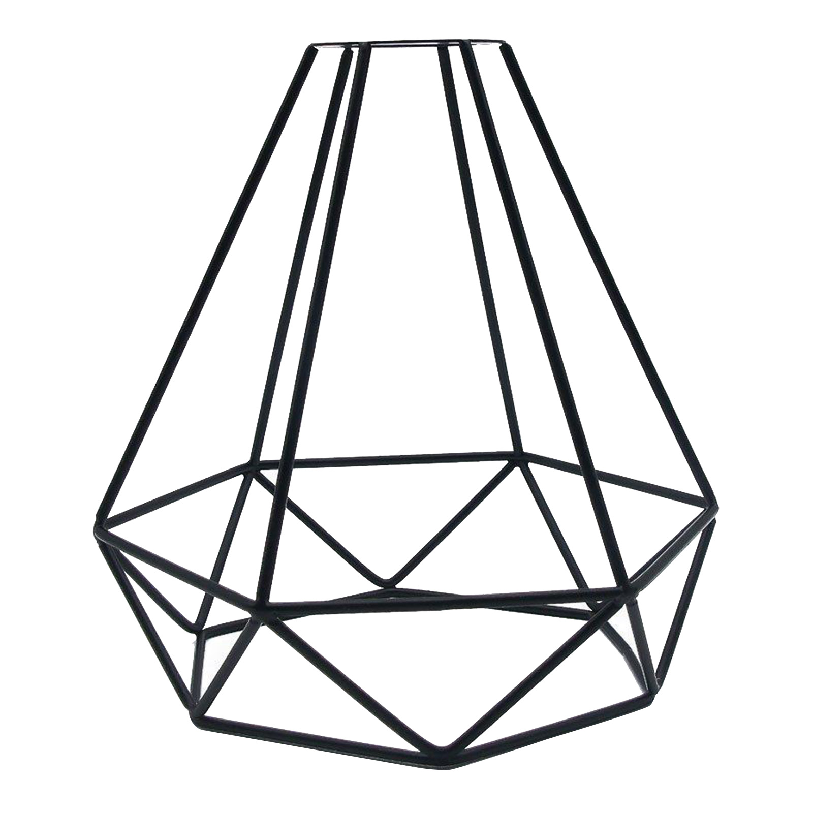 Metal Lampshade Ceiling Light Lamp Shade Iron Cage Geometric Shape Pendant
