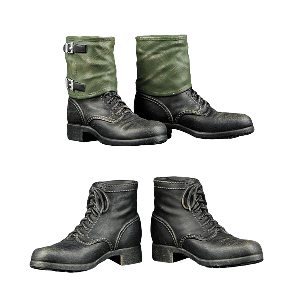 1/6 Mans Soldier Combat Boot Shoes for 12inch TC Dragon Action Figure Dolls