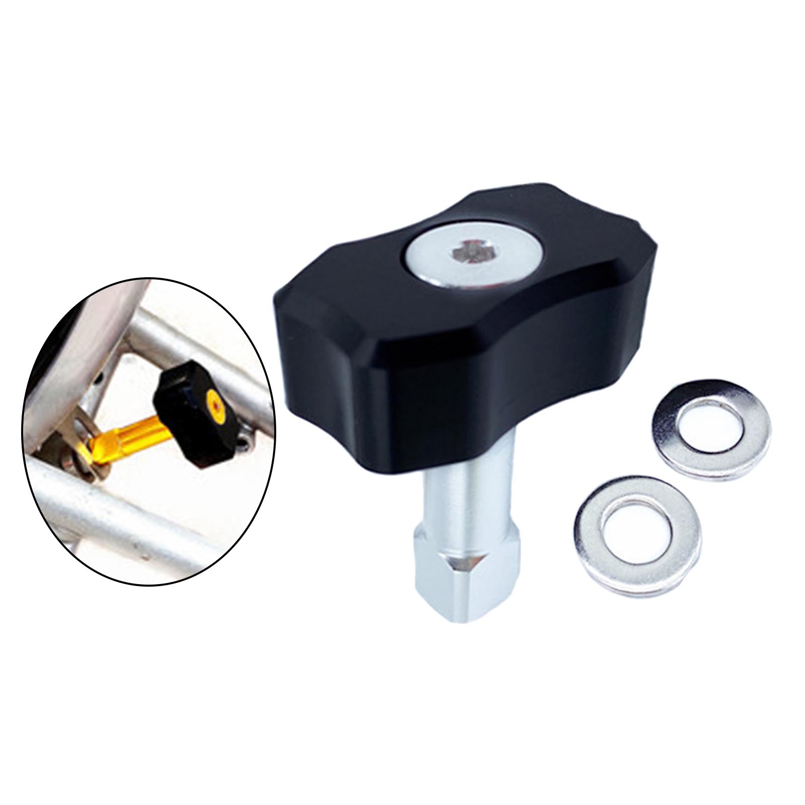 Alloy Bicycle Seat Tube Stop Head Block, Folding Bike Cycling Parking Tray for Brompton, Bikes Parking Equipment