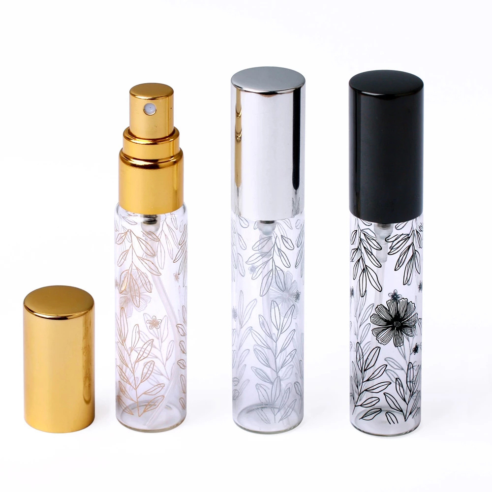 Best of 10ml Portable Decorative Pattern Glass Perfume Bottle With Atomizer Empty Cosmetic Mini Refillable Bottles Traveler Parfum Case Reviews & Tips