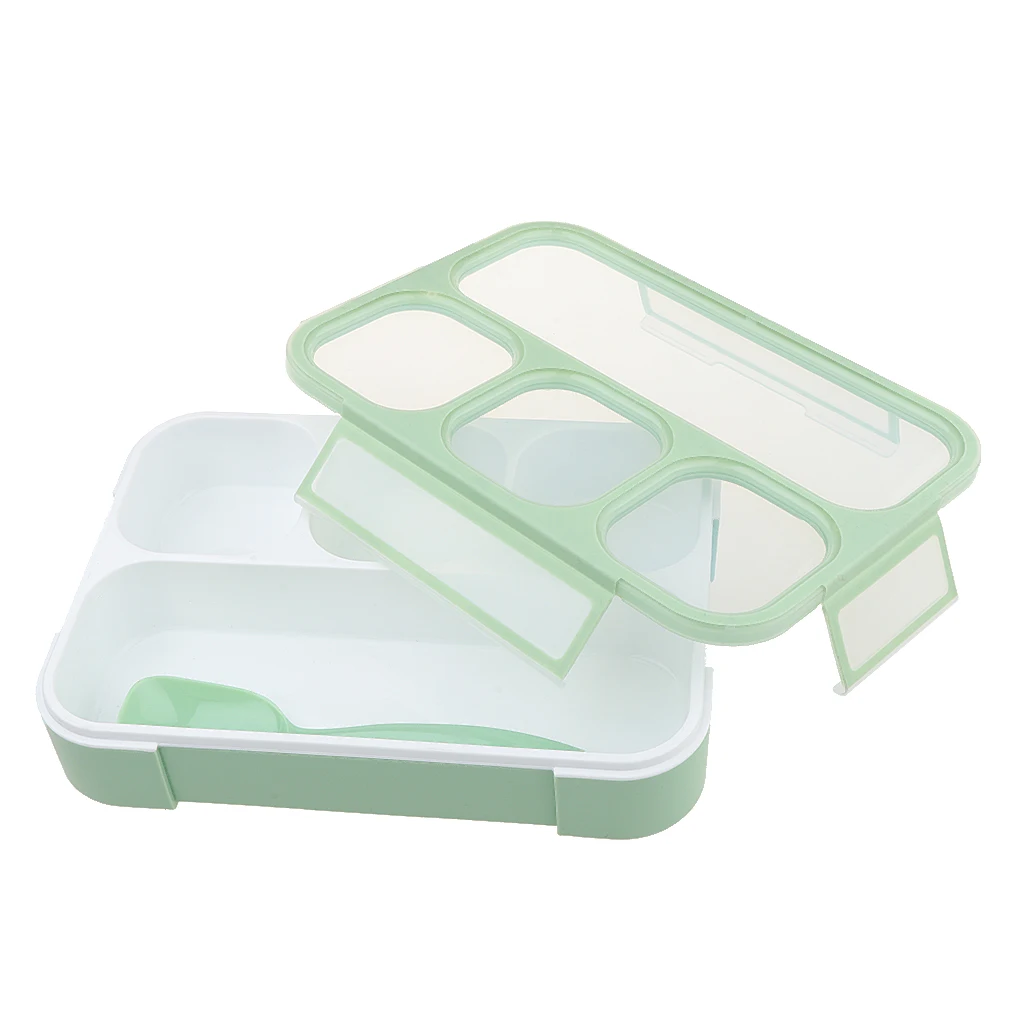 Portable Bento Lunch Box Food Storage Container Devided Compartments Office