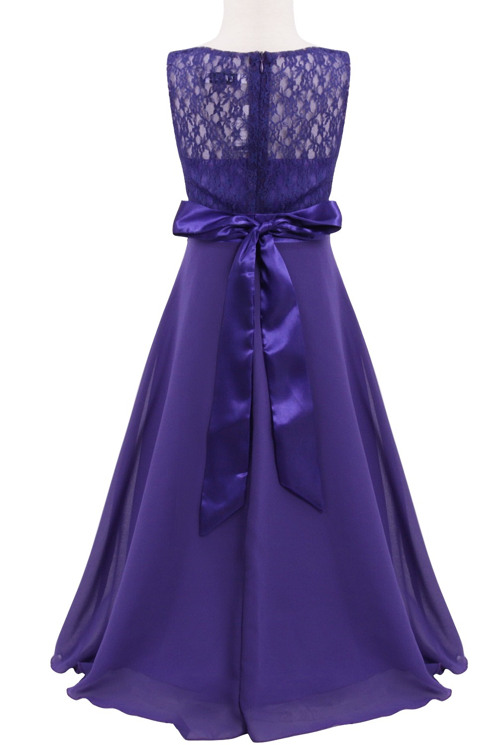 Kid Elegante Brautjungfer Blume Mädchen Kleider Für Mädchen Abend Party Hochzeit Kleid Teenager Kinder Lange Prinzessin Kleid 4-14 jahr – Detail 16