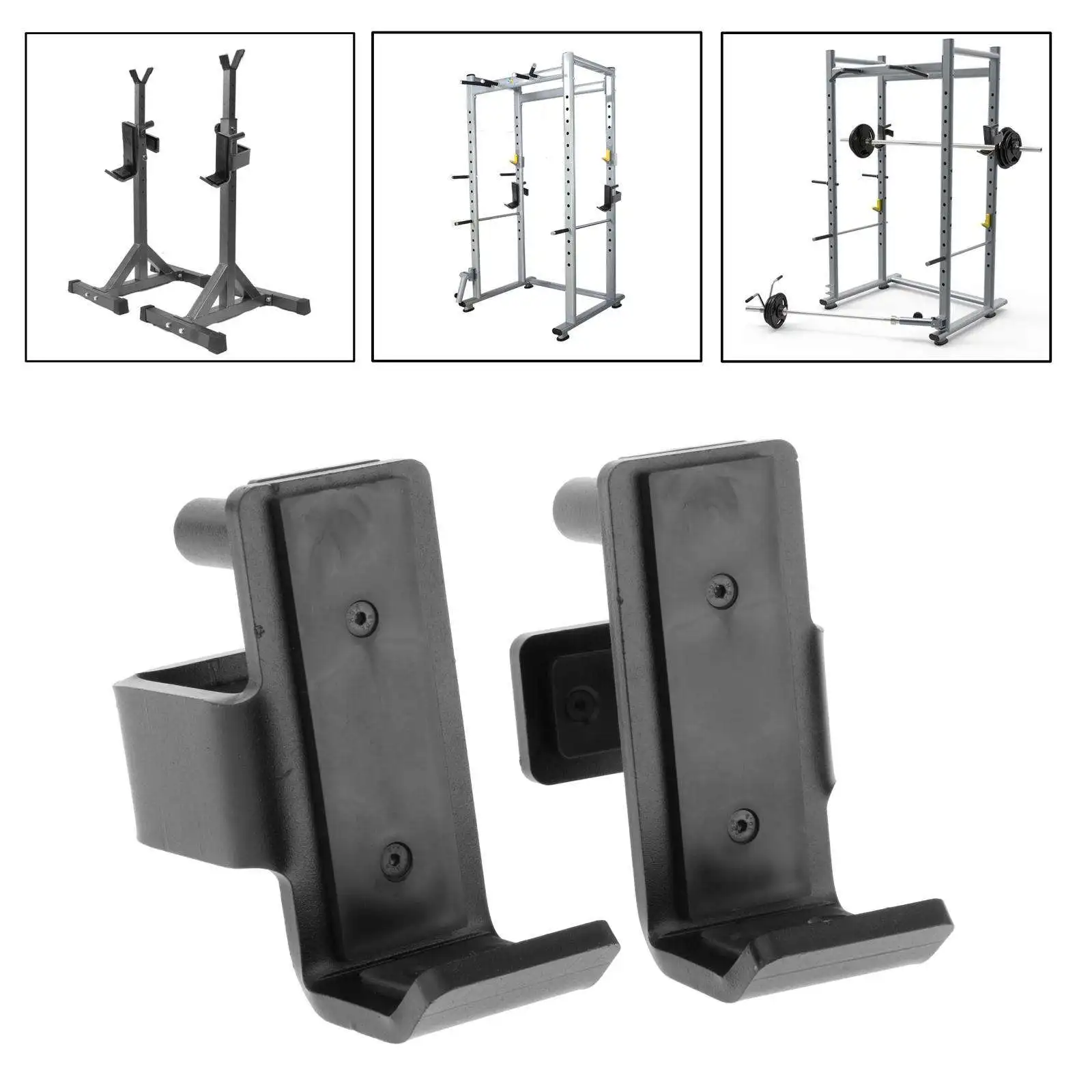 Squat Rack J Hook Safety Steel Hook Power Rack J Cup 70mm Pipe Gym Gantry Frame Fitness Squat Bench Weight Barbell Bar Bracket