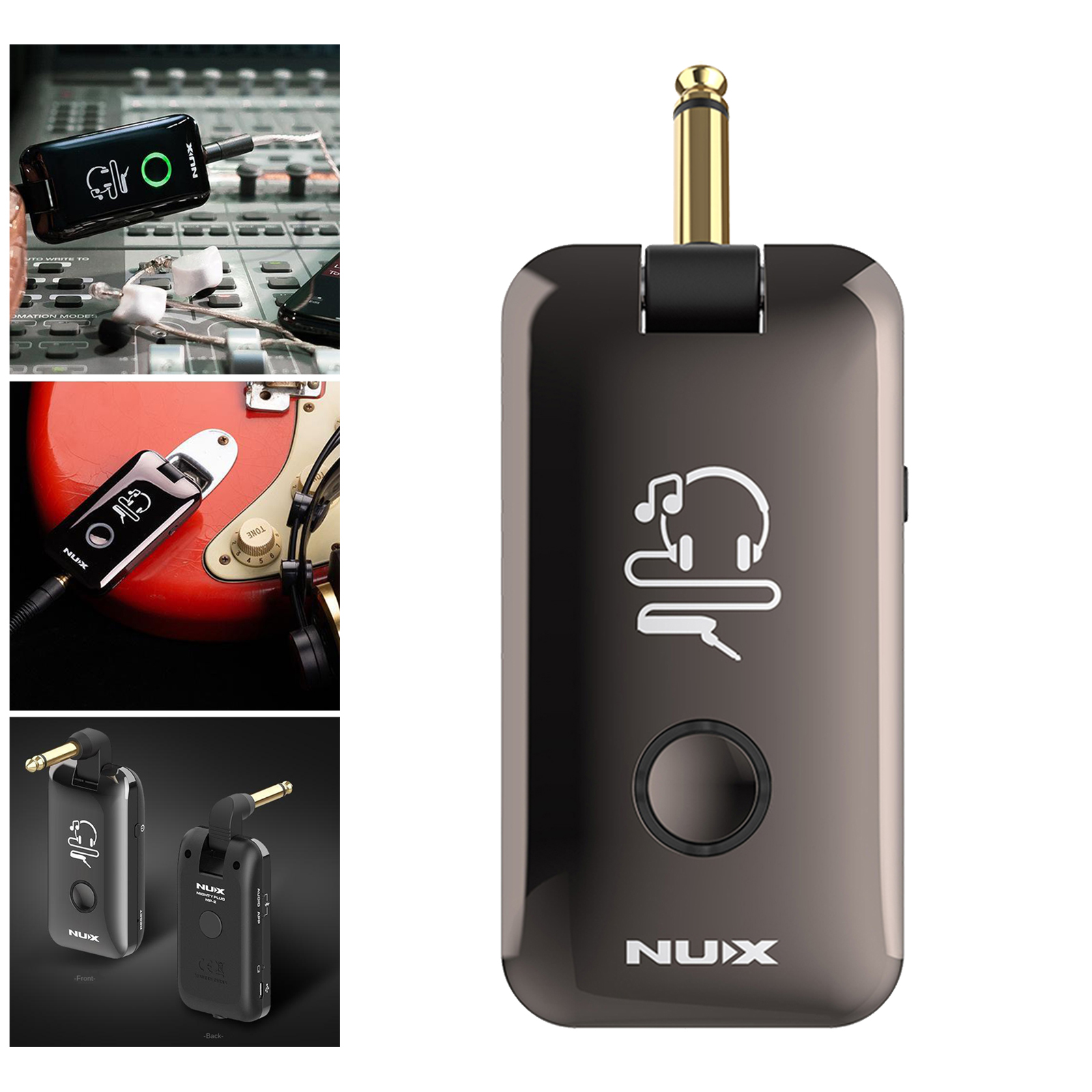 USB Chargable Portable Pocket Guitar Bass Headphone Amp Multi-Effects