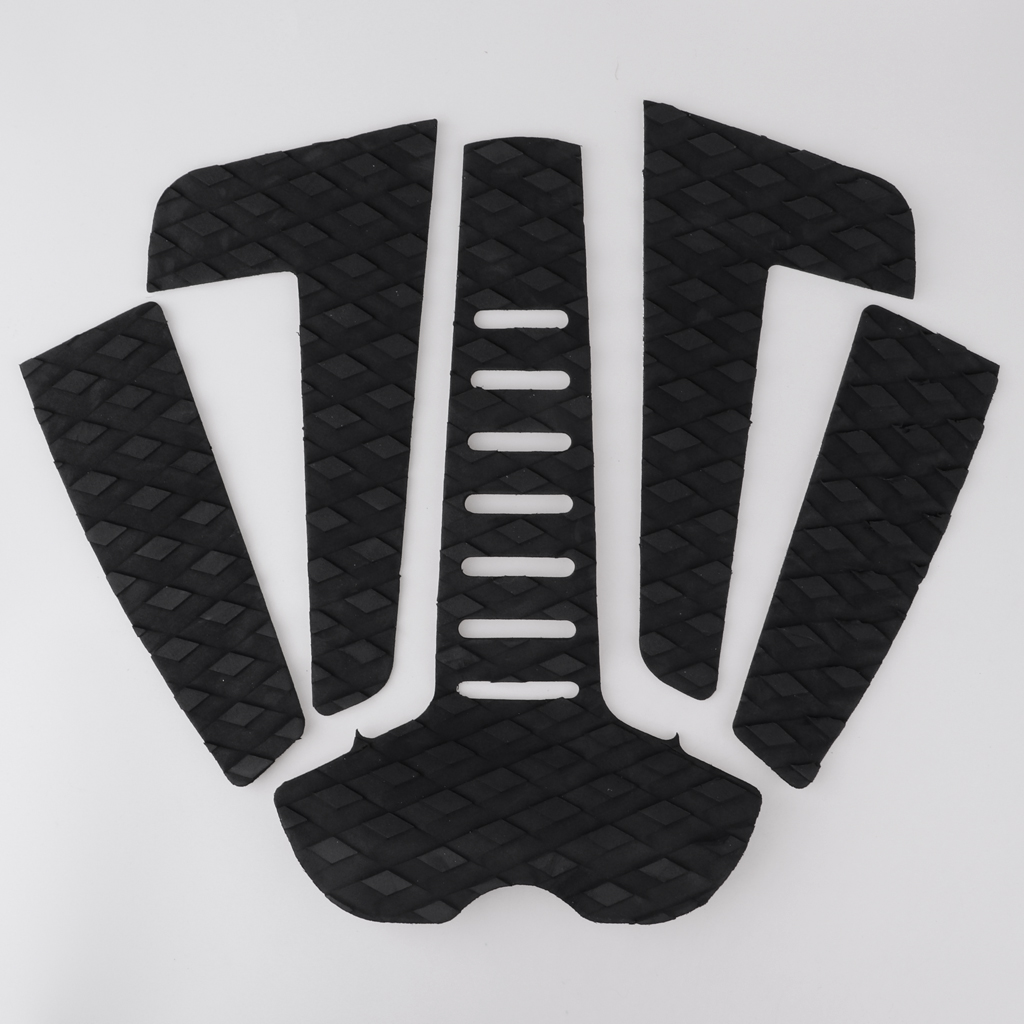 5Pcs Premium Ultralight Diamond Grooved EVA Surfboard Traction Pad Tail Mat Deck