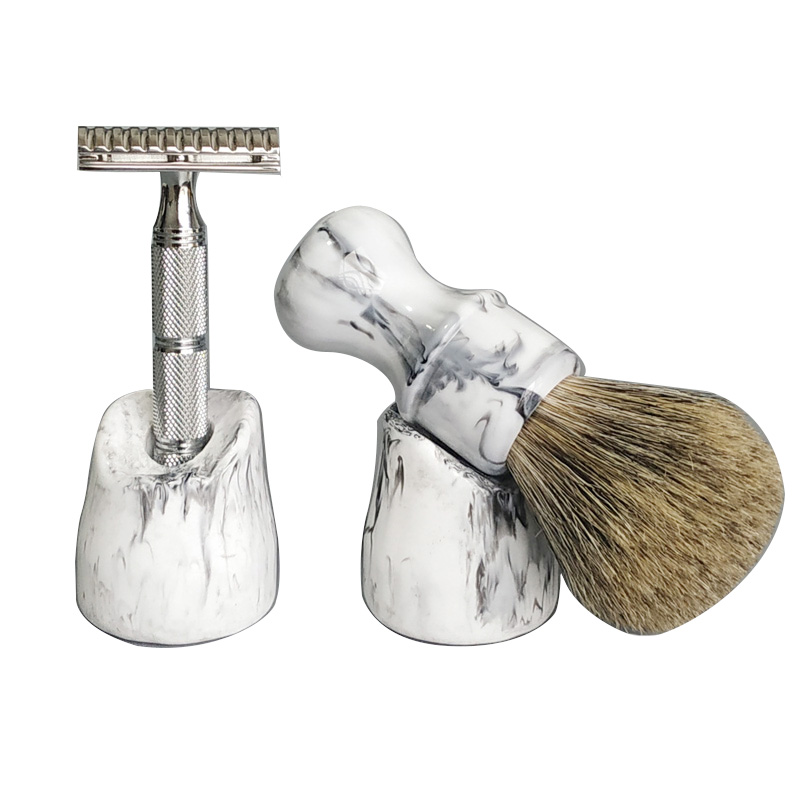 Best of Dscosmetic Landscape Resin Shaving Brush Stand For Almost Shaving Brush And DE Razor Reviews & Tips