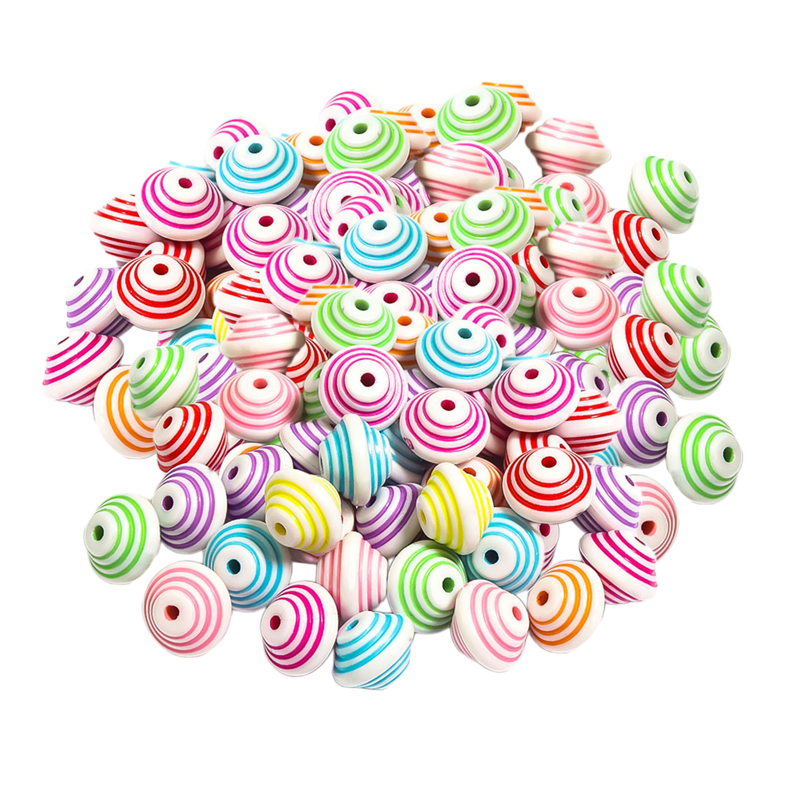 300x DIY Acrylic Beads Charms Craft Round Beads for Jewelry Making, Necklace, Choker, 12mm Diameter