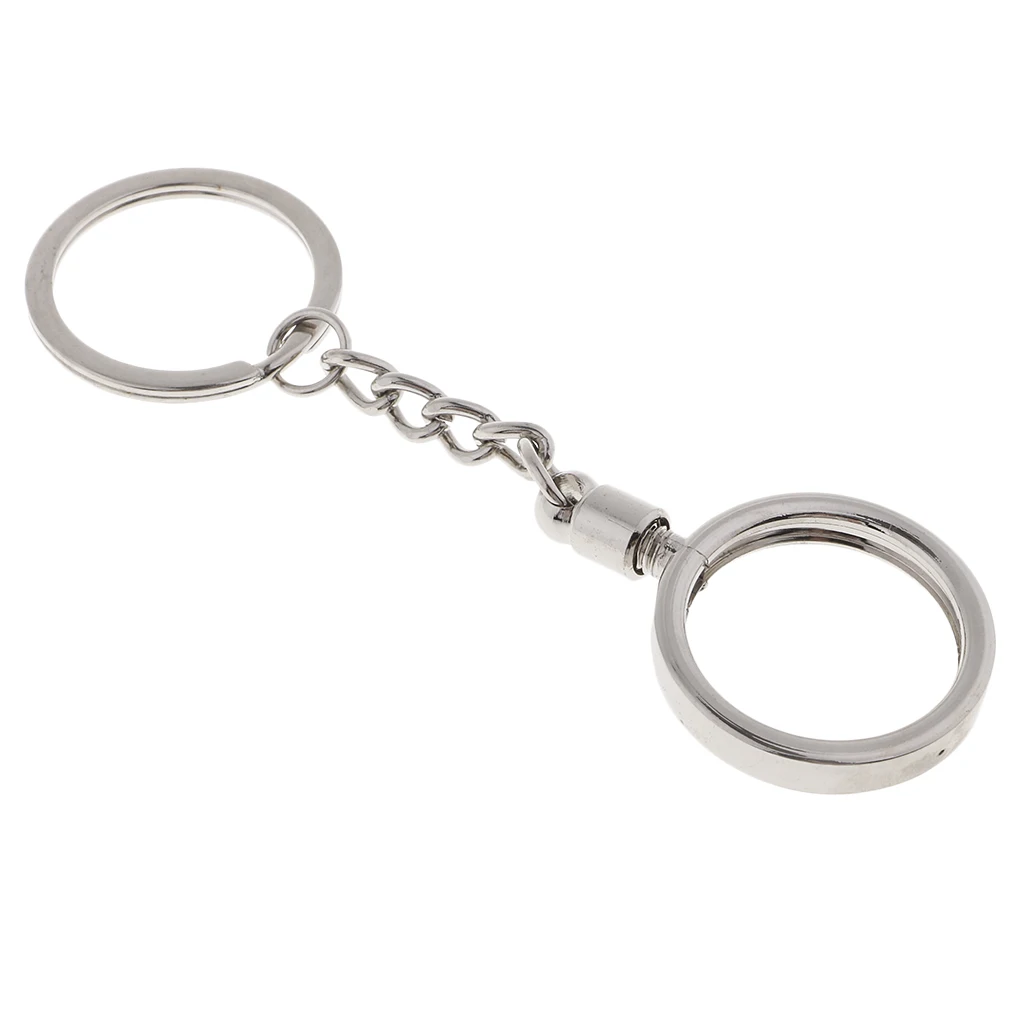 Coin Keyring Pendant Keychain Commemorative Bitcoin Key  25mm