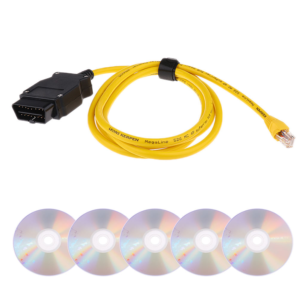 23.4 V50.3 Data Cable ENET Ethernet to OBD Interface E-SYS ICOM Code for BMW
