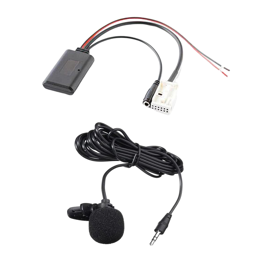 Bluetooth Aux Audio Cable Microphone Adapter Kit for BMW E60 E63 E64 E66, Professional
