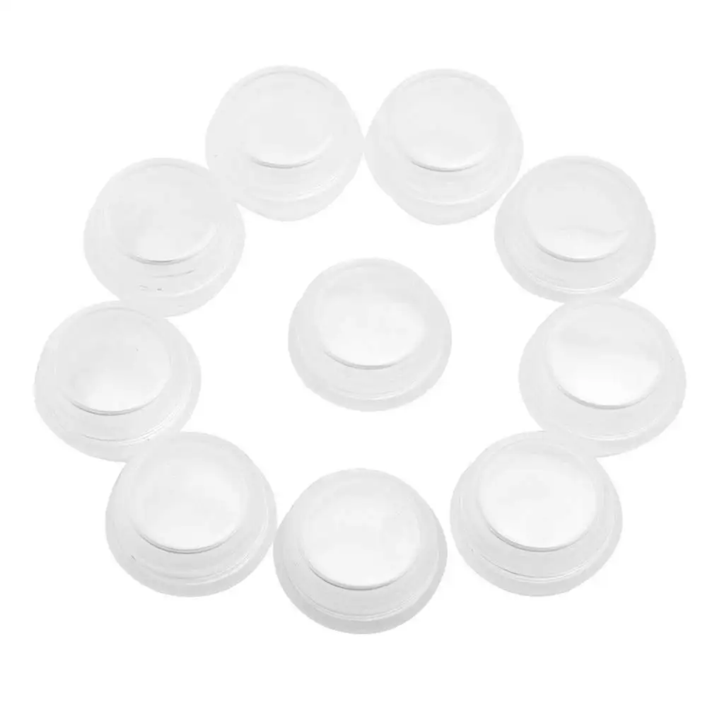 10PCS Cosmetic Empty Jar Pot Makeup Cream Lip Balm Container Box Tube Bottle Plastic Portable Refillable